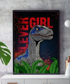 Jurassic World - Velociraptor Blue - Dinosaur Instant Digital Prints
